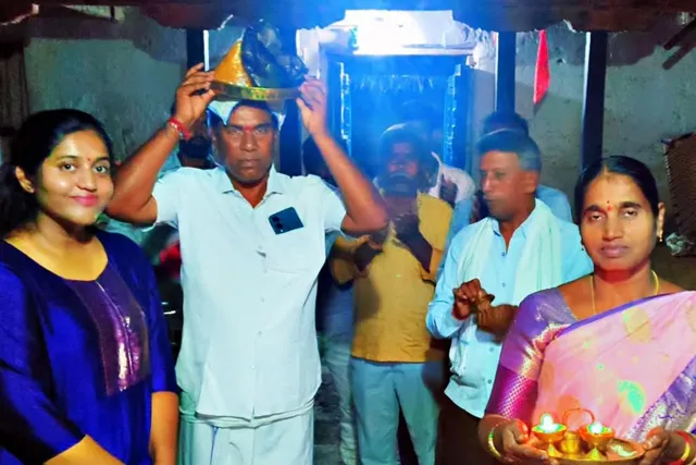 లక్కీ డ్రాలో లడ్డును దక్కించుకున్న శ్రీనివాస్ రెడ్డి