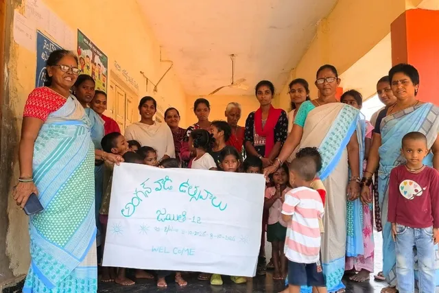 జయతి గ్రామంలో పాషకాహార ప్రదర్శన