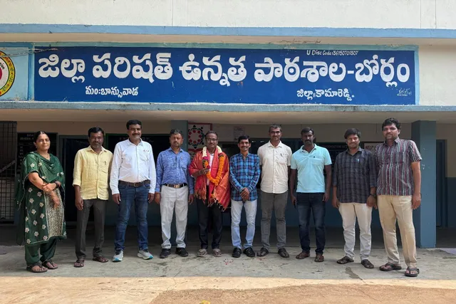 హెచ్ఎం ను సన్మానించిన ఉపాధ్యాయులు