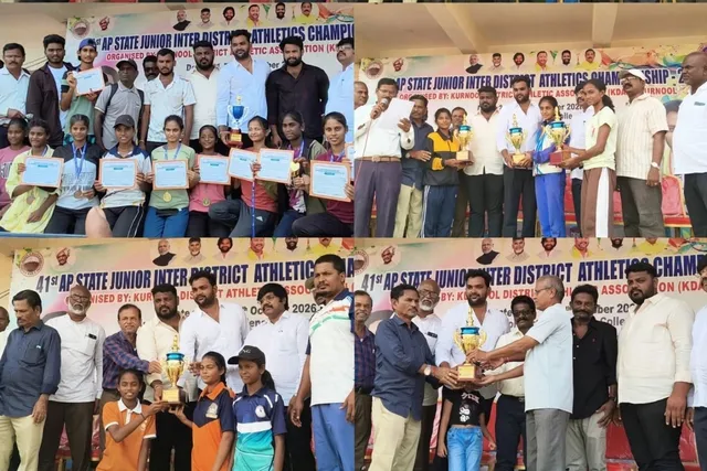 అట్టహాసంగా ముగిసిన రాష్ట్రస్థాయి జూనియర్ అథ్లెటిక్స్ పోటీలు