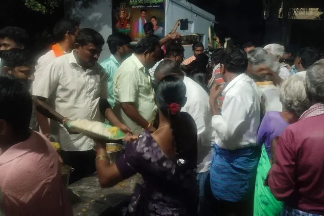 బండమీది చందుపట్ల గ్రామంలో గణనాథునికి మహానదానం