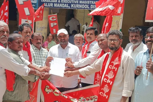 ఆలూరును కరువు మండలంగా ప్రకటించాలి.. సీపీఐ