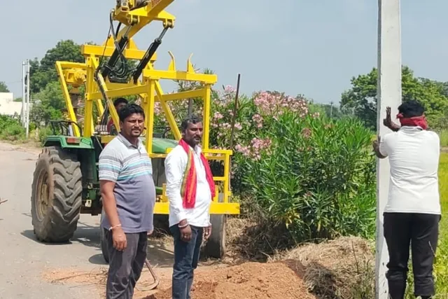 బతుకమ్మ వేడుకలకు నాగారంలో విద్యుత్ సదుపాయాల ఏర్పాటు