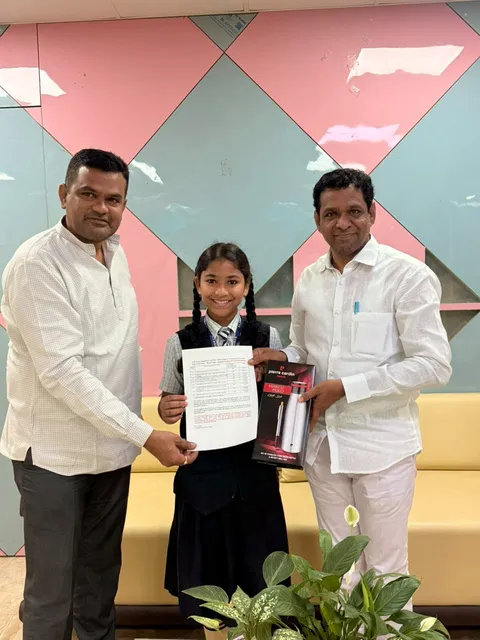 ఫిజిక్స్ వ్యాసరచన పోటీలో జాతీయ స్థాయిలో అల్ఫోర్స్ విద్యార్థిని ప్రతిభ