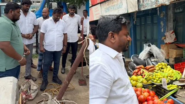 மழையால் பாதிக்கப்பட்ட பகுதிகளில் அமைச்சர் ராஜ்மோகன் ஆய்வு