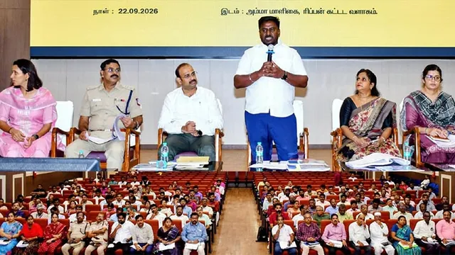 பருவமழை முன்னெச்சரிக்கை: அமைச்சர் ராஜ்மோகன் ஆய்வு பருவமழை முன்னெச்சரிக்கை: அமைச்சர் ராஜ்மோகன் ஆய்வு