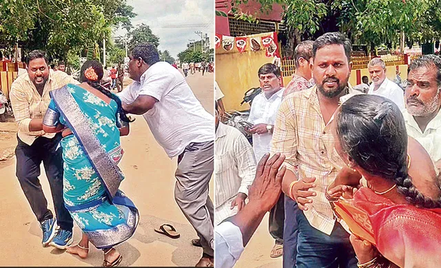 వైసీపీ మహిళా అభ్యర్థులపై టీడీపీ నేతల దాడి