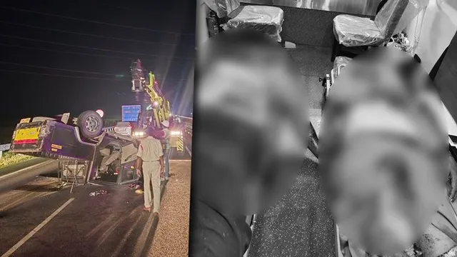 బొలెరోను ఢీకొన్న లారీ.. ఇద్దరు మృతి