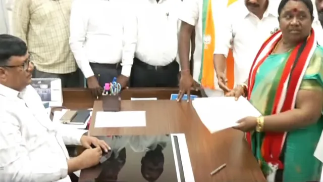 மதுராந்தகம் இடைத்தேர்தல்: அதிமுக வேட்பாளர் கணிதா சம்பத் வேட்புமனு தாக்கல்