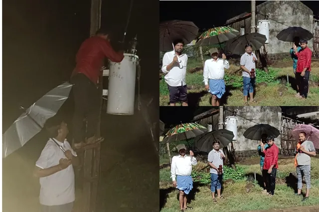 వర్షం కురుస్తున్న ఆగని విద్యుత్ సిబ్బంది సేవలు