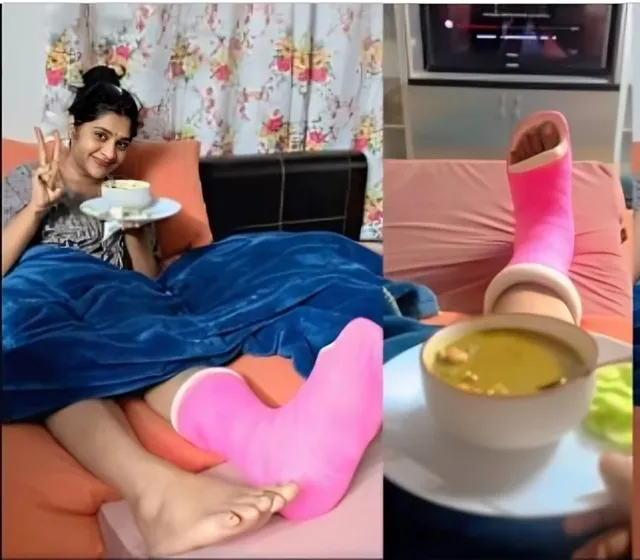 నటి ప్రియ కాలికి గాయం