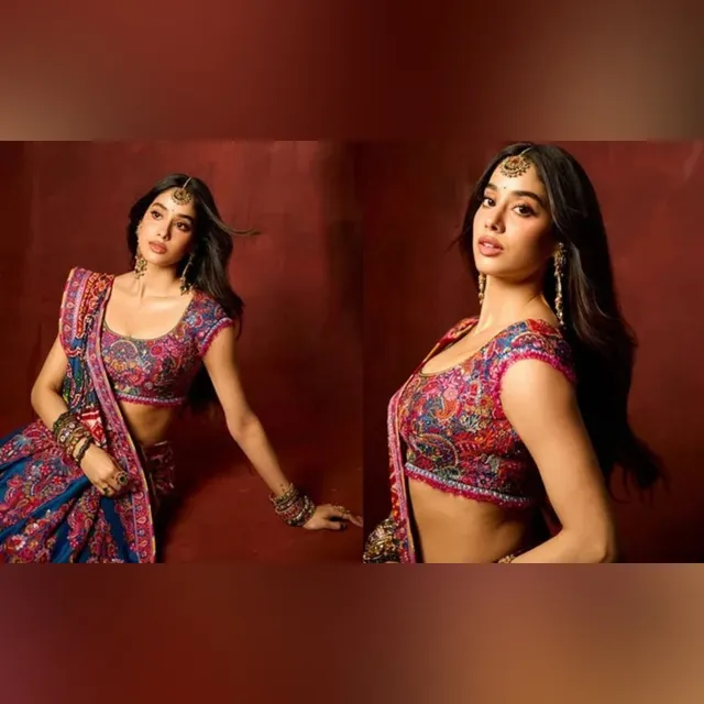 వినాయక చవితికి 'కల్కి ఫ్యాషన్' లెహంగాలో జాన్వీ కపూర్