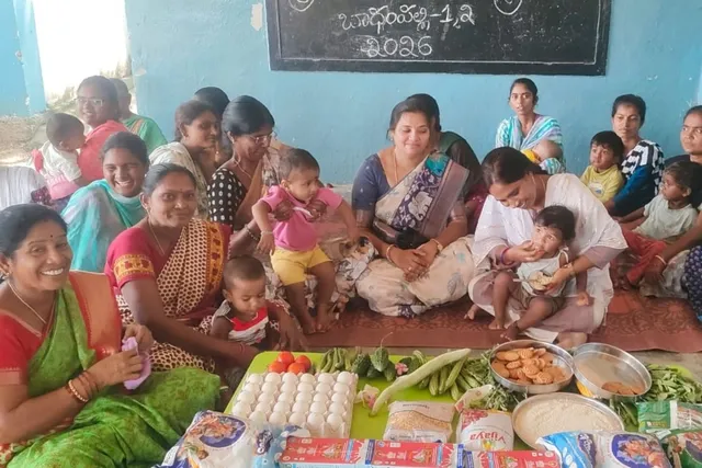 బాదంపల్లి 1, 2 అంగన్వాడి కేంద్రాలలో పోషణ మాస కార్యక్రమం
