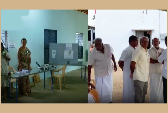 தாராபுரம் தொகுதி வாக்குச்சாவடியில் இயந்திரக் கோளாறு