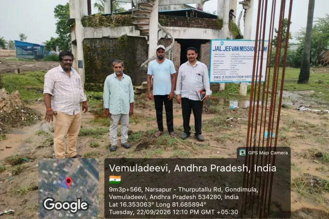 వేములదీవి పంచాయితీలో వాటర్ ట్యాంక్ క్లోరినేషన్ కార్యక్రమం