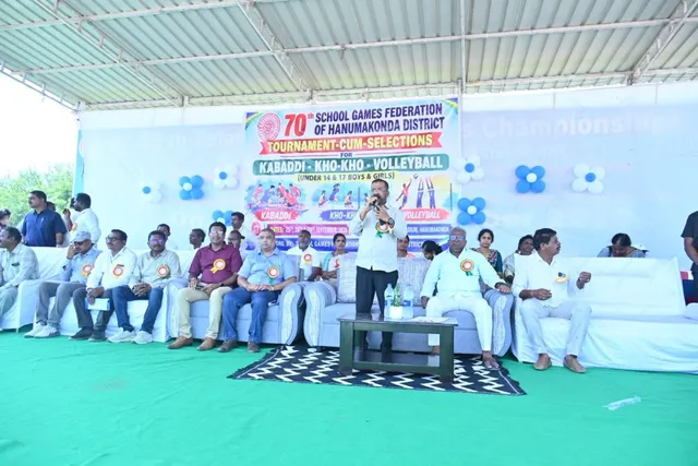 హనుమకొండలో 70వ స్కూల్ గేమ్స్ ఫెడరేషన్ పోటీలు ప్రారంభం