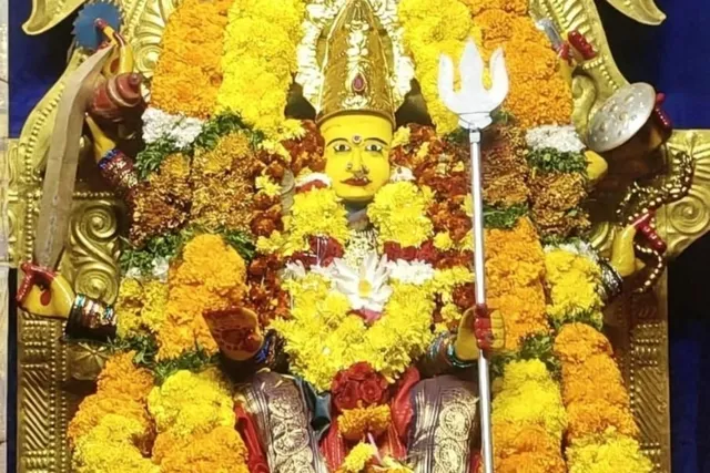శ్రీ దుర్గా దేవి అలంకారంలో శ్రీ పార్వతీ దేవి