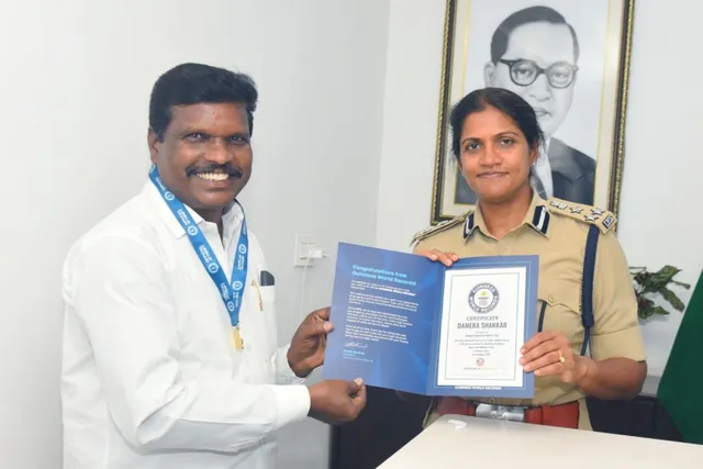 కరాటే మాస్టర్ శంకర్ కు గిన్నీస్ బుక్‌లో స్థానం