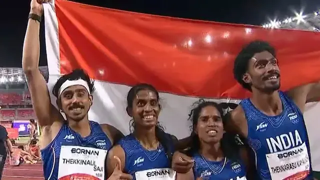 4X400 మిక్స్‌డ్‌ రిలేలో భారత్‌కు రజతం