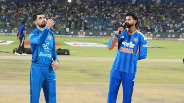 டி20: இந்தியாவுக்கு எதிராக டாஸ் வென்ற ஆப்கானிஸ்தான் பந்துவீச்சு தேர்வு டி20: இந்தியாவுக்கு எதிராக டாஸ் வென்ற ஆப்கானிஸ்தான் பந்துவீச்சு தேர்வு