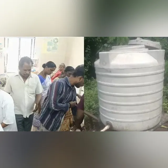 బల్లి పడిన నీరు తాగి 12 మంది కార్మికులు అస్వస్థత