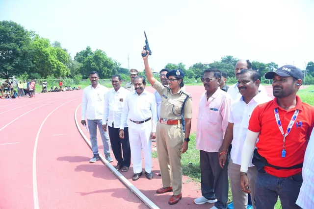 రాష్ట్రస్థాయి అథ్లెటిక్స్ పోటీలు ప్రారంభించిన సీపీ ఎన్. శ్వేత
