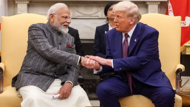 మోదీ-ట్రంప్ కీలక చర్చలు మోదీ-ట్రంప్ కీలక చర్చలు