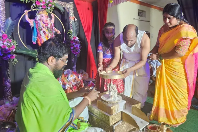 అష్ట గ్రామంలో మున్నూరు కాపు గణేష్ పూజలు ఘనంగా నిర్వహణ