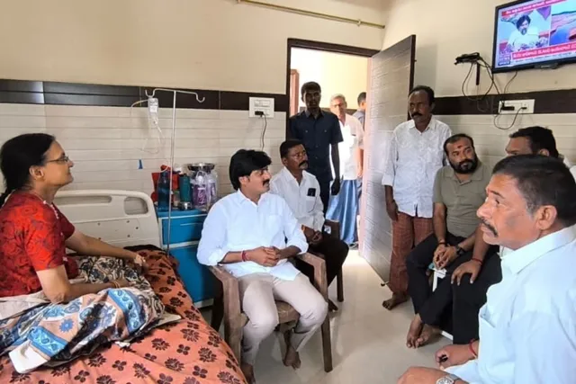 మాజీ సర్పంచ్ సుదర్శనమ్మను పరామర్శించిన ఎమ్మెల్యే