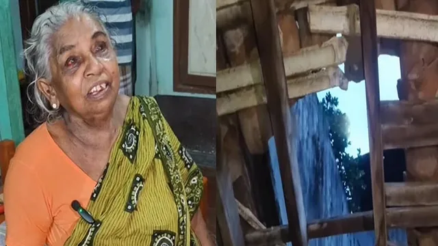 வீட்டின் ஓட்டை பிரித்து மூதாட்டியிடம் முகமூடி கொள்ளையன் அட்டூழியம்