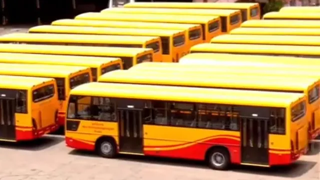 தவெக கொடி நிறத்தில் புதிய அரசு பேருந்துகள்