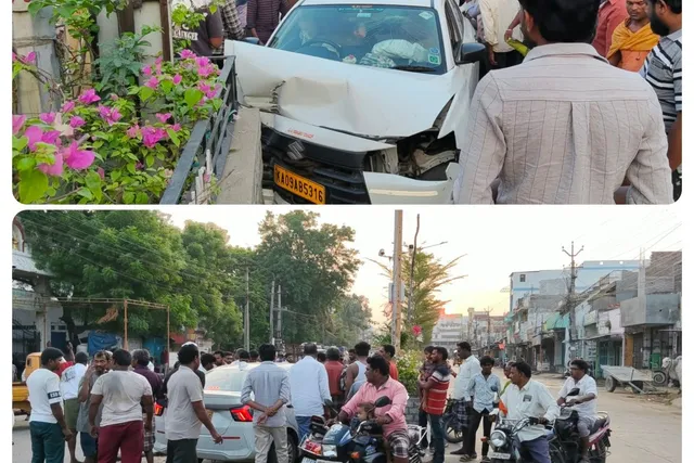 బద్వేల్ లో కారు ప్రమాదం