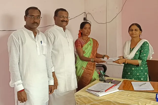 పెద్దకడబూరులో టీడీపీ ఎంపీటీసీ అభ్యర్థిగా మల్లమ్మ నామినేషన్