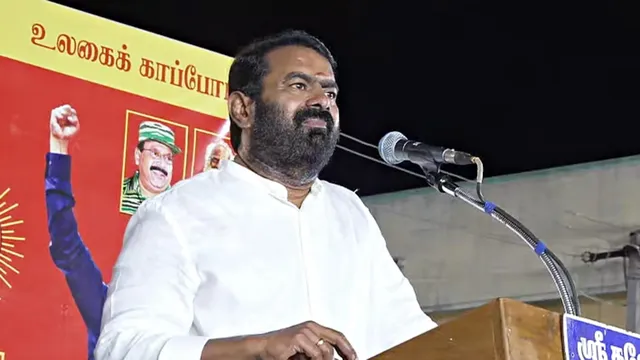 ஆற்றையே நுரைக்க வைக்கும் சோப்பு, ஷாம்பு எது?.. சீமான் கேள்வி