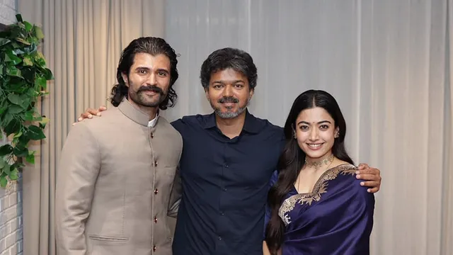 தமிழக முதலமைச்சர் விஜய்யை நேரில் சந்தித்த விஜய் தேவரகொண்டா - ராஷ்மிகா