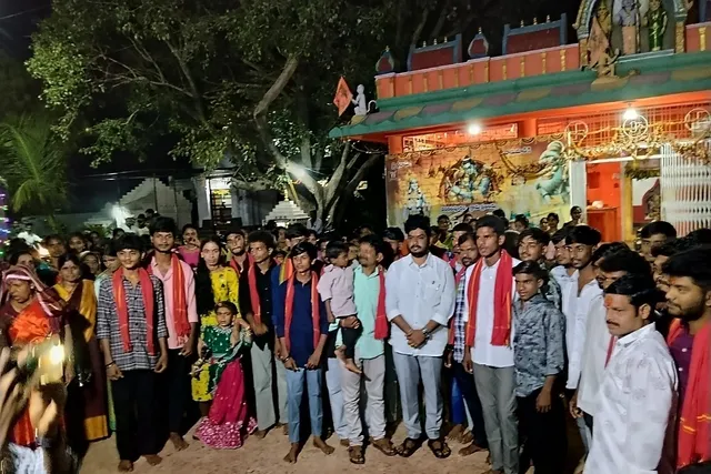 వెంకటాపూర్ నుండి తుల్జా భవాని అమ్మవారి దర్శనానికి పాదయాత్ర