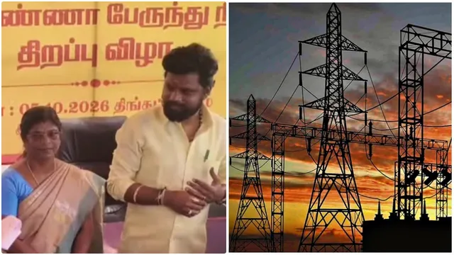 மாதவரம் எம்எல்ஏ விஜய்பிரபு பங்கேற்ற விழாவில் மின்தடை