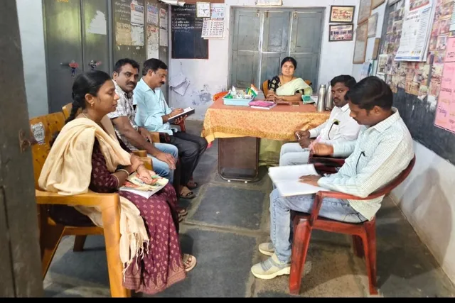 కొక్కిరేణి ప్రాథమిక పాఠశాలను తనిఖీ చేసిన జిల్లా తనిఖీ బృందం