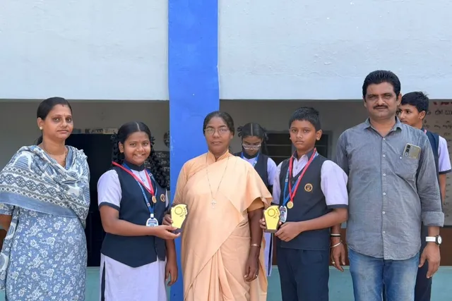 ఫాతిమా పాఠశాల విద్యార్థులు రాష్ట్ర స్థాయికి ఎంపిక