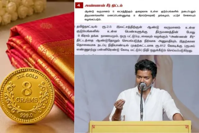 'அண்ணன் சீர்' திட்டத்தில் மாற்றம் செய்த தவெக அரசு 'அண்ணன் சீர்' திட்டத்தில் மாற்றம் செய்த தவெக அரசு