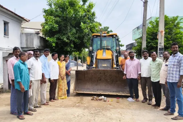 ధర్మోర గ్రామంలో సీసీ కల్వర్టు, డ్రైనేజీల పనులు ప్రారంభం