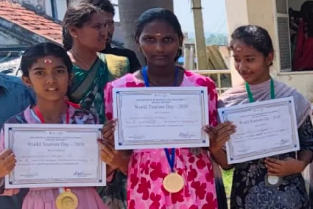 ప్రపంచ పర్యాటక దినోత్సవం.. డ్రాయింగ్ లో ప్రథమ బహుమతి