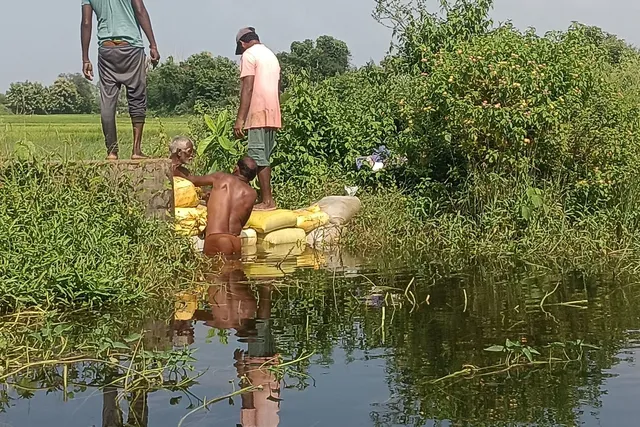 పిపిరావు ప్రాజెక్టు కాలువకు గండి