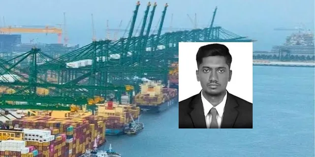 கன்டெய்னருடன் கடலில் விழுந்த ராணிப்பேட்டை வாலிபர் உயிரிழப்பு