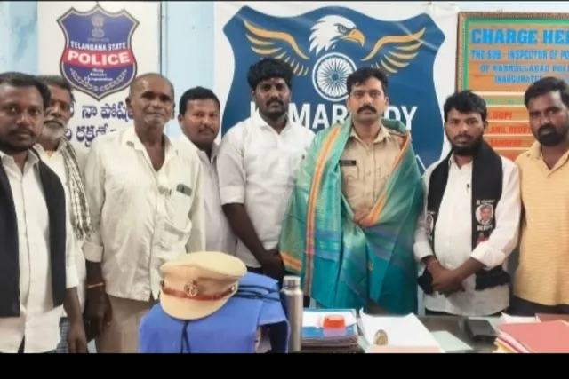 కామారెడ్డిలో నూతన ఎస్.హెచ్.ఓ సాయి కృష్ణను కలిసిన ఎమ్మార్పీఎస్ నేతలు