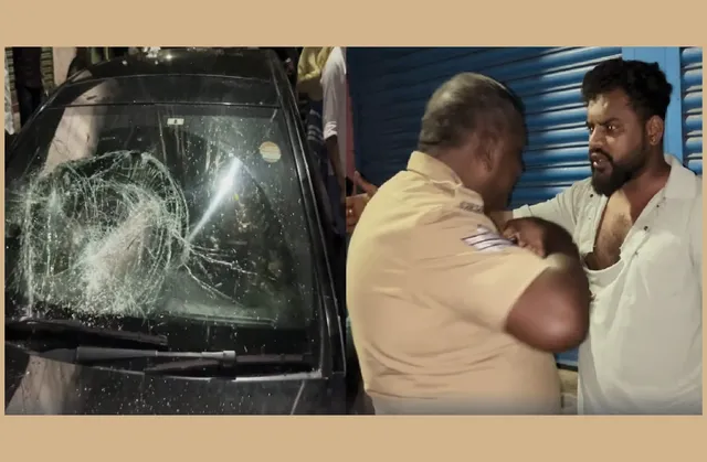 மதுபோதையில் அடுத்தடுத்து விபத்து.. இளைஞருக்கு தர்மஅடி