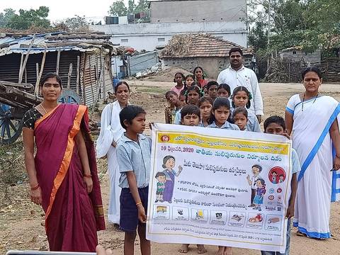 జాతీయ నులిపురుగుల నిర్మూలన ర్యాలీ