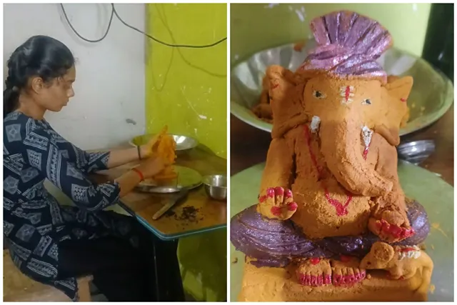 పర్యావరణ పరిరక్షణకు పసుపు గణపతి