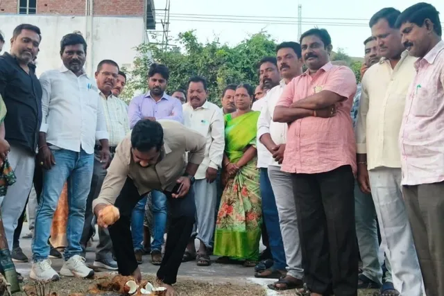 రావణాసుర వధకు ఘనంగా భూమి పూజ: ఎమ్మెల్యే నాగరాజు ప్రారంభం