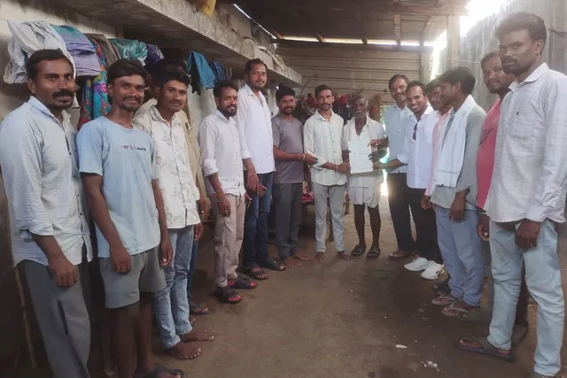 సీఎం సహాయనిధి చెక్కు పంపిణీ